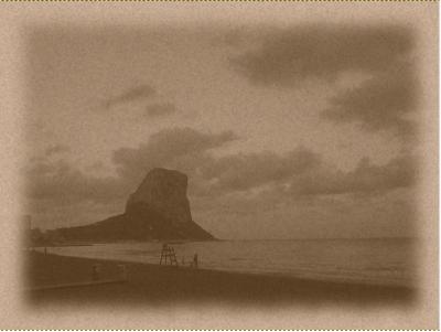 Foto calpe en modo antiguo